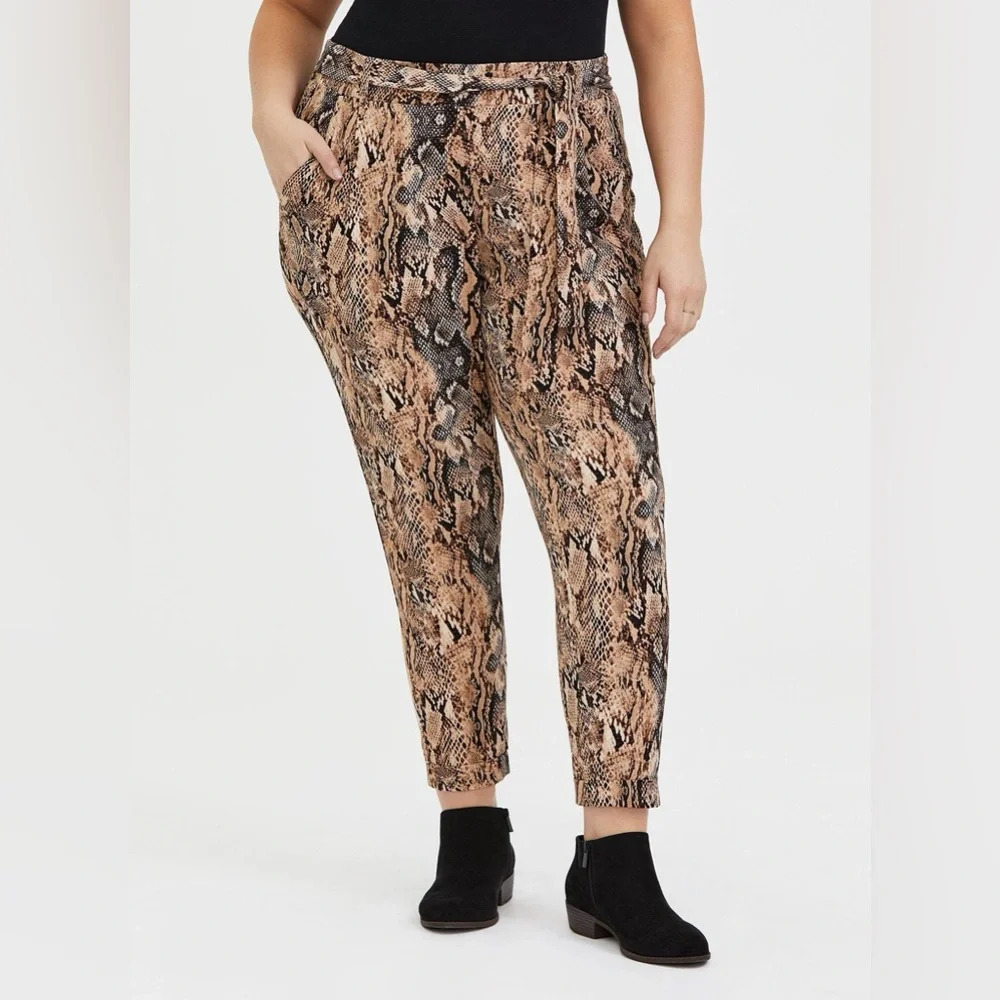 Torrid Slim Fit Cheetah Pull On Pants